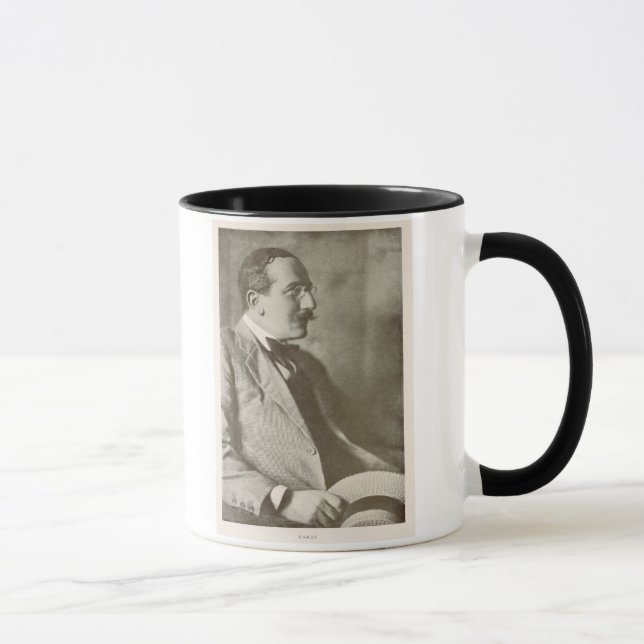 Leon Bakst (1866-1924), Russian painter, portrait Mug (Right)