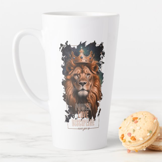 Leon Design Game Latte Mug (In Situ)