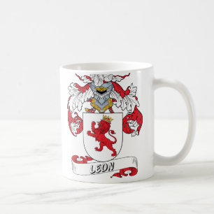 Leon Family Crest Coffee Mug