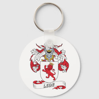 Leon Family Crest Key Ring