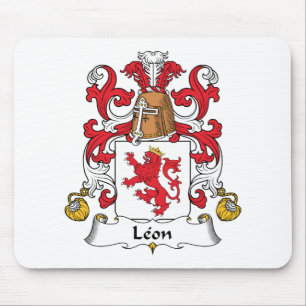Leon Family Crest Mouse Pad