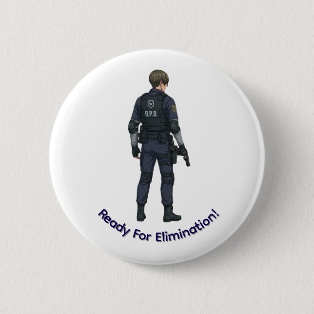 leon kennedy Button (Front)