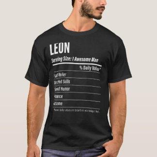 Leon Serving Size Nutrition Label Calories T-Shirt
