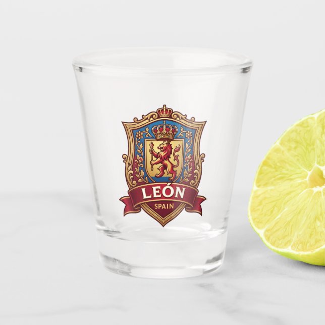 León Spain Shot Glass (Front)