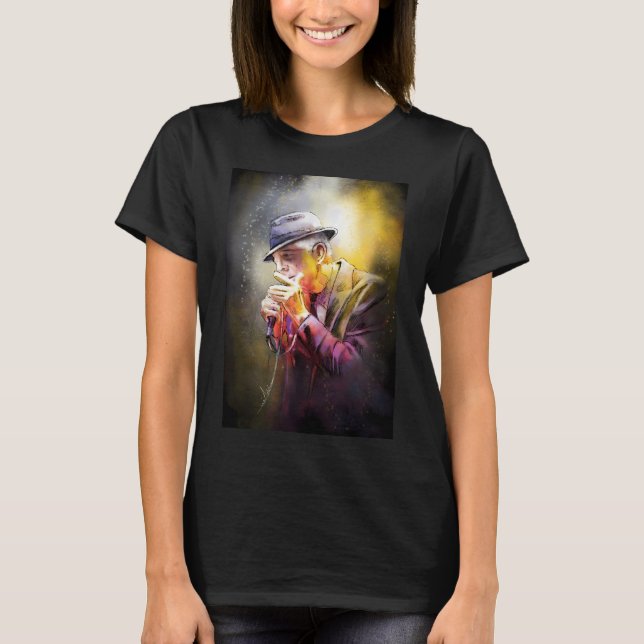 Leonard Cohen 02 T-Shirt (Front)