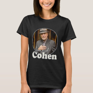 Leonard Cohen Retro Portrait FanArt Tribute T-Shirt