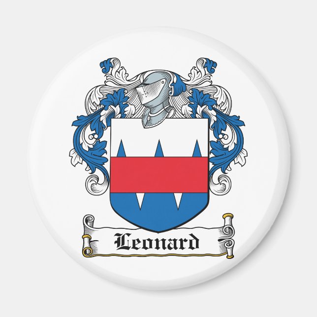Leonard Family Crest Magnet (Front)