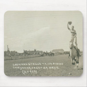 Leonard Stroud trick riding. Mouse Pad