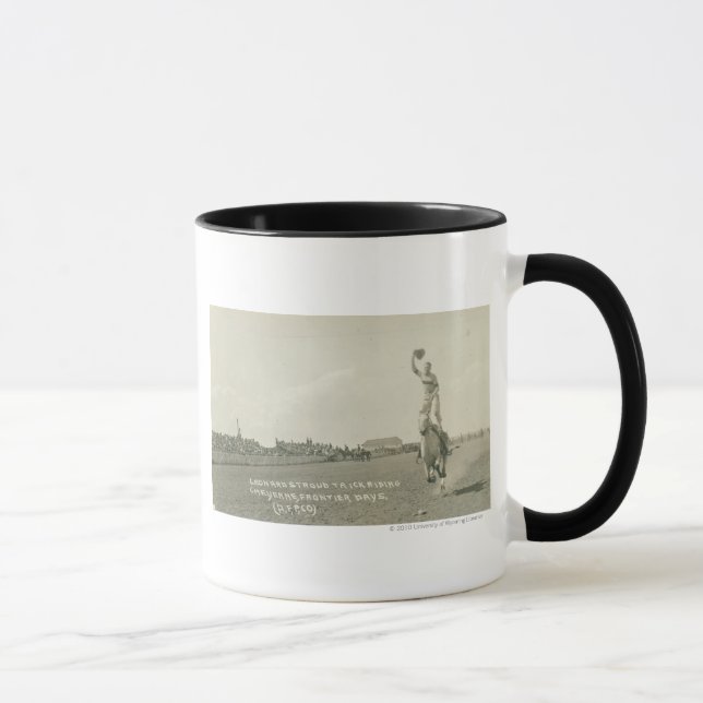 Leonard Stroud trick riding. Mug (Right)