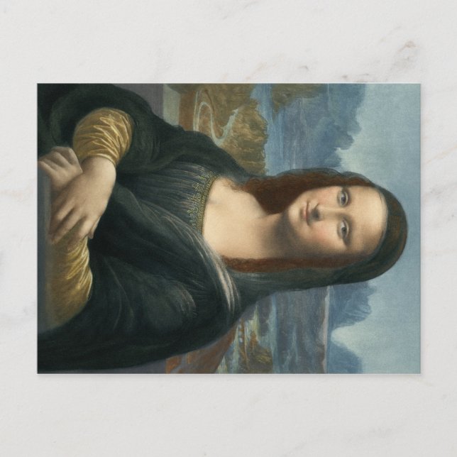 Leonarde da Vinci Mona Lisa Postcard (Front)
