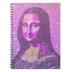 Leonardo Da Vinci Abstract Mona Lisa  Notebook