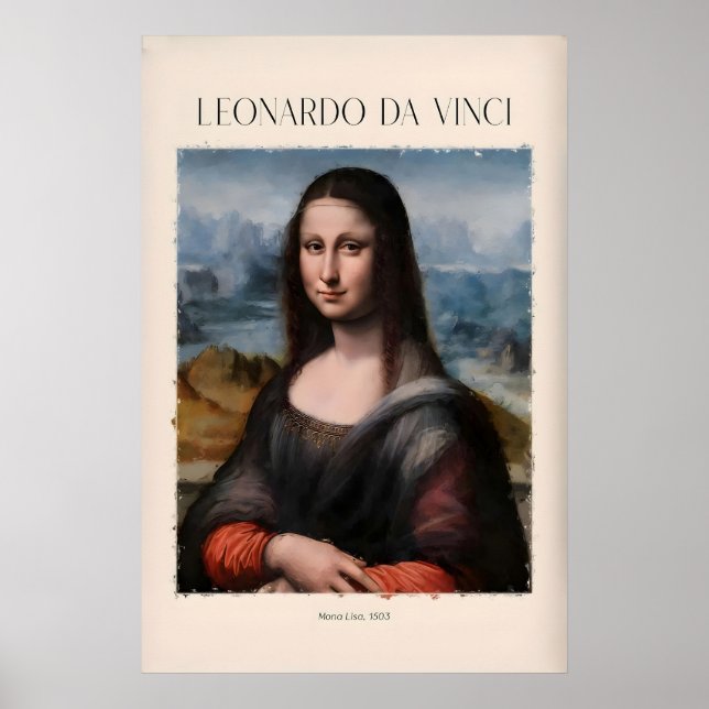 Leonardo da Vinci Art Print - Mona Lisa503 Iconic (Front)