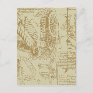 Leonardo Da Vinci Artwork Postcard