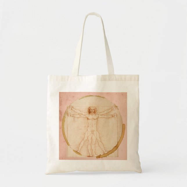 Leonardo Da Vinci-Coffee Man Tote Bag (Front)