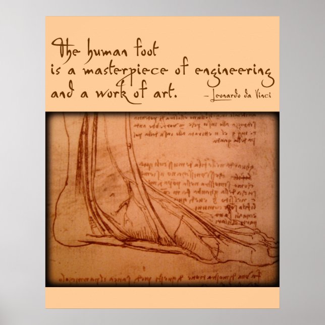 Leonardo da Vinci Foot Poster (Front)