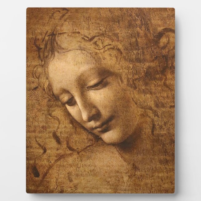Leonardo Da Vinci Head Of A Woman Plaque (Front)
