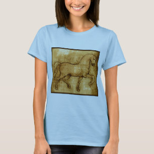 Leonardo Da Vinci Horse Art T-Shirt