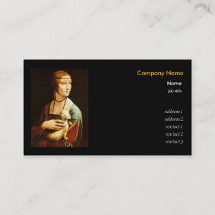 Leonardo Da Vinci, Lady with an Ermine Business Card