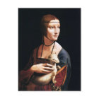 Leonardo Da Vinci Lady with an Ermine Postcard