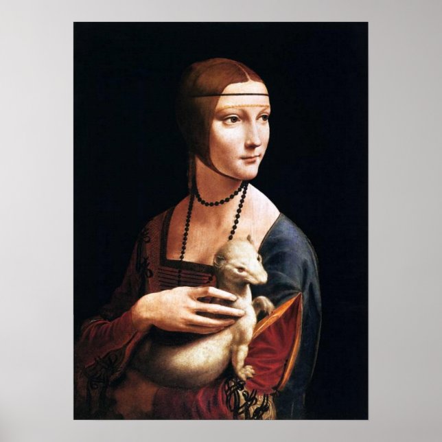 Leonardo Da Vinci Lady with an Ermine Poster (Front)