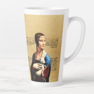 Leonardo da Vinci Lady with Ermine Latte Mug