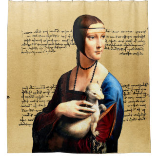 Leonardo da Vinci Lady with Ermine Shower Curtain
