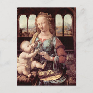 Leonardo da Vinci - Madonna with the Carnation Postcard