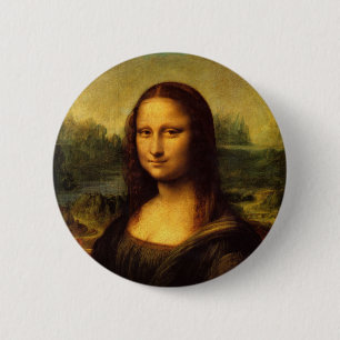 Leonardo Da Vinci - Mona Lisa 6 Cm Round Badge