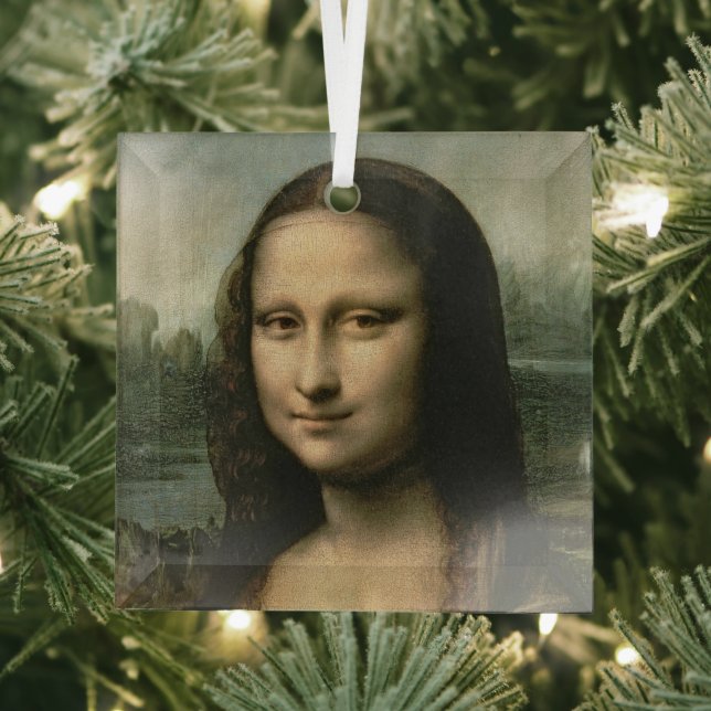 Leonardo da Vinci | Mona Lisa, c.1503-6 Glass Tree Decoration (Insitu)
