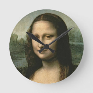 Leonardo da Vinci Mona Lisa, c.1503-6 Round Clock
