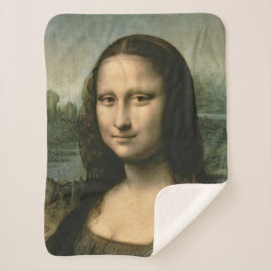 Leonardo da Vinci Mona Lisa, c.1503-6 Sherpa Blanket