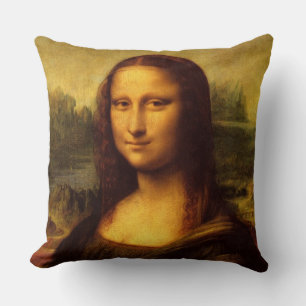 Leonardo Da Vinci Mona Lisa Fine Art Painting Cushion