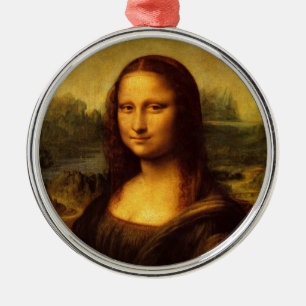 Leonardo Da Vinci Mona Lisa Fine Art Painting Metal Tree Decoration