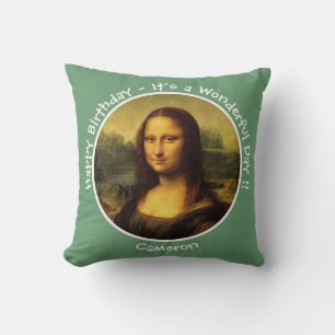 Leonardo da Vinci Mona Lisa Party Collection Cushion