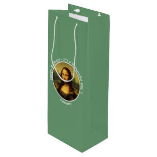 Leonardo da Vinci Mona Lisa Party Collection Wine Gift Bag
