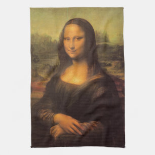Leonardo Da Vinci' Mona Lisa Tea Towel