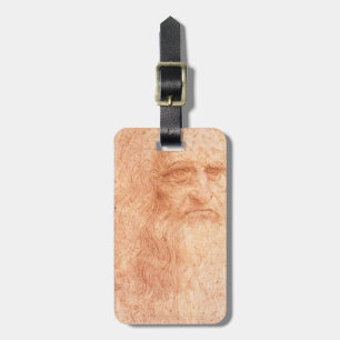 Leonardo da Vinci Self Portrait Red Chalk Luggage Tag