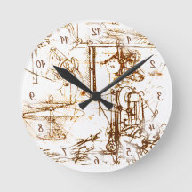 Leonardo Da Vinci sketchings with reversed numbers