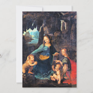 Leonardo da Vinci - The Virgin of the Rocks,  Holiday Card