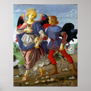 Leonardo da Vinci Tobias and the Angel Poster
