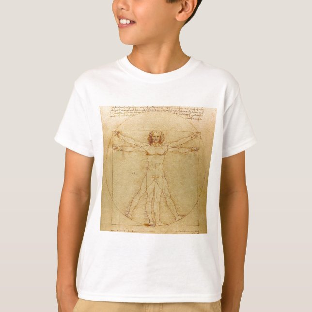 Leonardo da Vinci , Vitruvian Man T-Shirt (Front)
