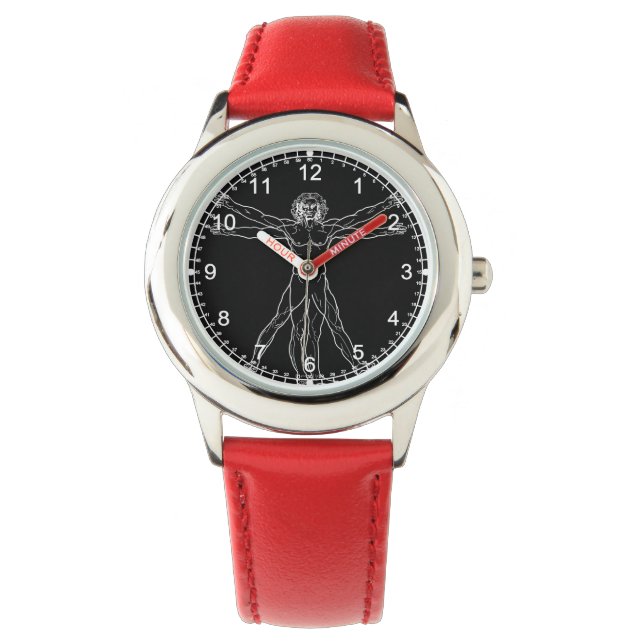 Leonardo da+Vinci Vitruvian+Man watch (Front)