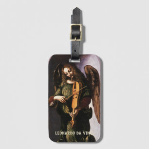 Leonardo da Vinci's Angel in Green with a Vielle Luggage Tag