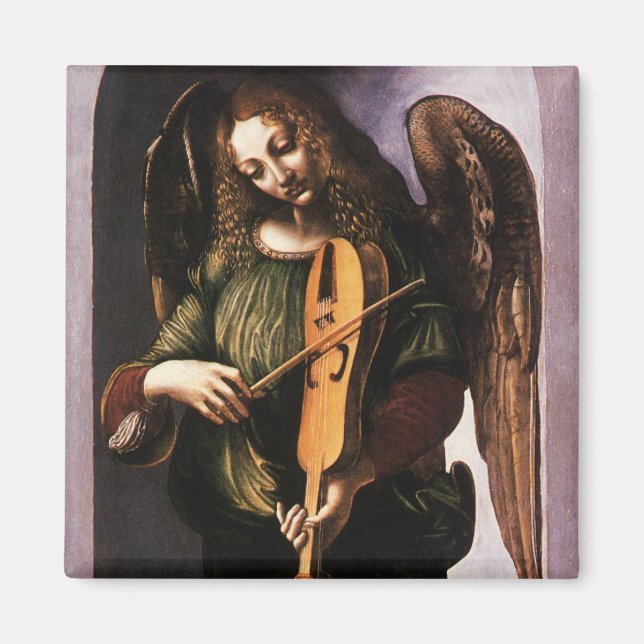 Leonardo da Vinci's Angel in Green with a Vielle Magnet (Front)