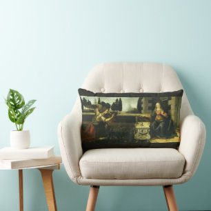 Leonardo da Vinci's Annunciation of the Lord Lumbar Cushion