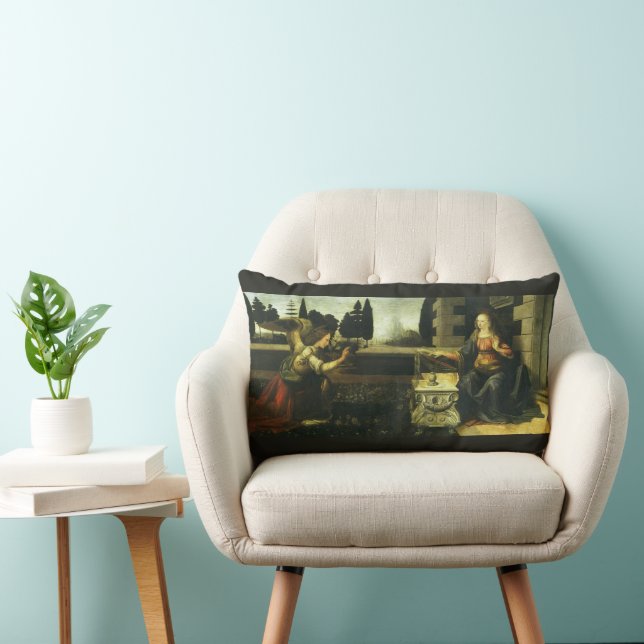 Leonardo da Vinci's Annunciation of the Lord Lumbar Cushion (Chair)