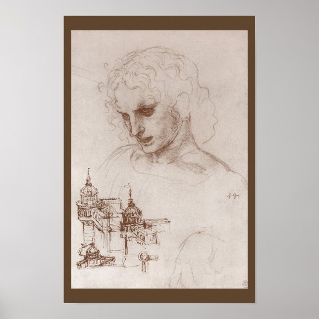 Leonardo da Vinci's Apostle Jacobus Sforza Castle Poster (Front)