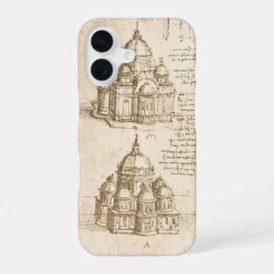 Leonardo da Vinci's Architectural Cathedral Study iPhone 16 Case