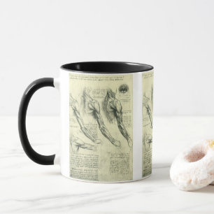 Leonardo da Vinci's Arm and Shoulder Anatomy Mug