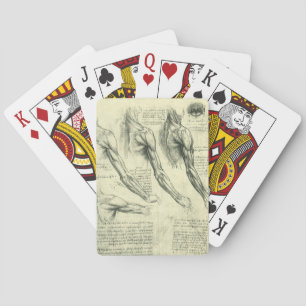 Leonardo da Vinci's Arm and Shoulder Anatomy Playing Cards